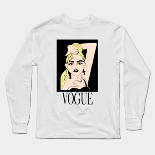 LEGENDARY VOGUE POP SINGER FAN ART Long Sleeve T-Shirt